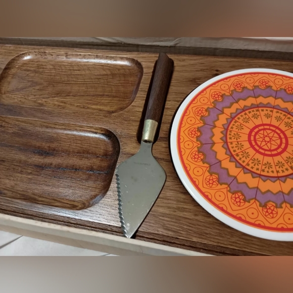 Vintage 1971 new with tags Imperial hostess hospitality server from Japan - Picture 3 of 13